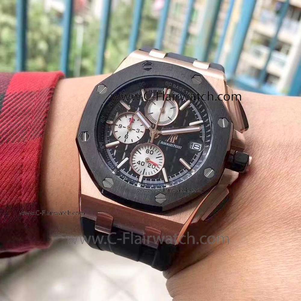 New Copy Audemars Piguet offshore 44mm Watch Black Rubber Strap New Copy Audemars Piguet offshore 44mm Watch Black Rubber Strap